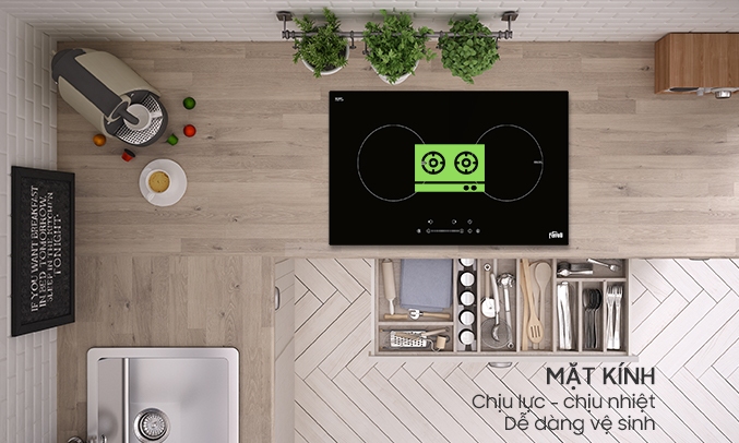 BẾP ĐIỆN TỪ ĐÔI FERROLI ID4000BS