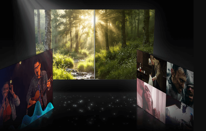 Tivi 85 inch Samsung QA85Q8FAAKXXV được tích hợp chế độ AI thông minh