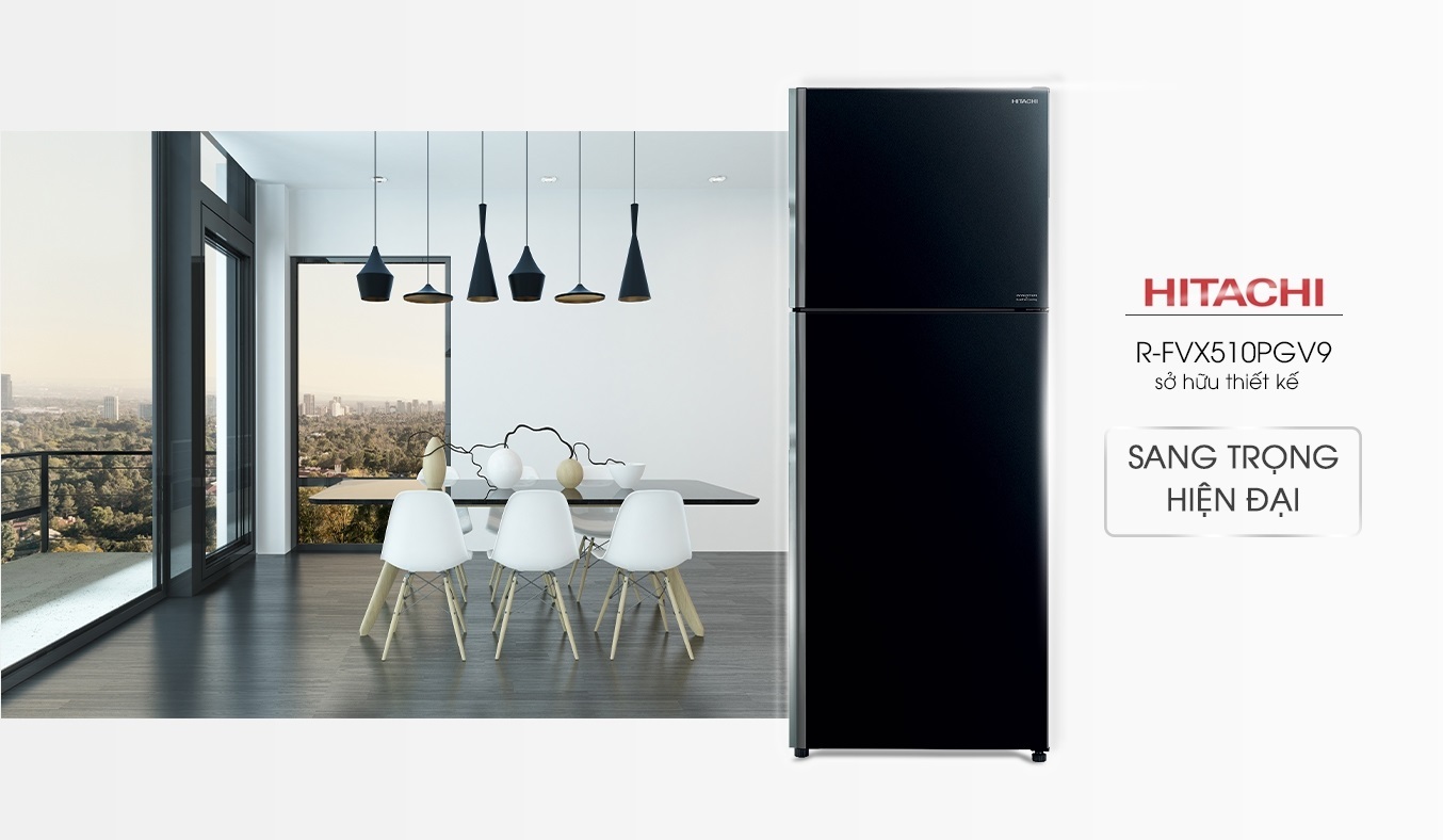 10045384-tu-lanh-hitachi-inverter-443l-r-fvx510pgv9-gbk-2 Tủ lạnh Hitachi Inverter 406 lít R-FVX510PGV9(GBK)