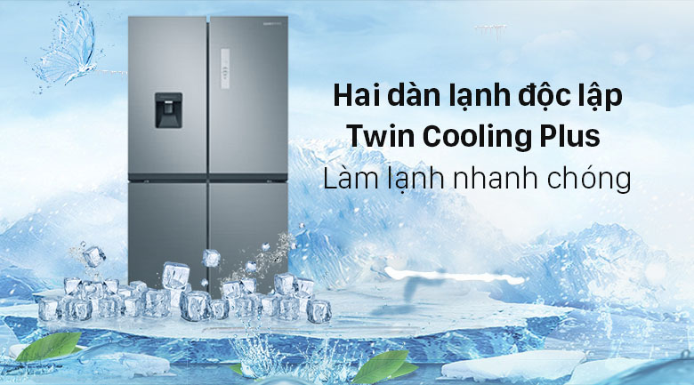 1959 Tủ lạnh Samsung Inverter 488L 4 cửa RF48A4010B4/SV