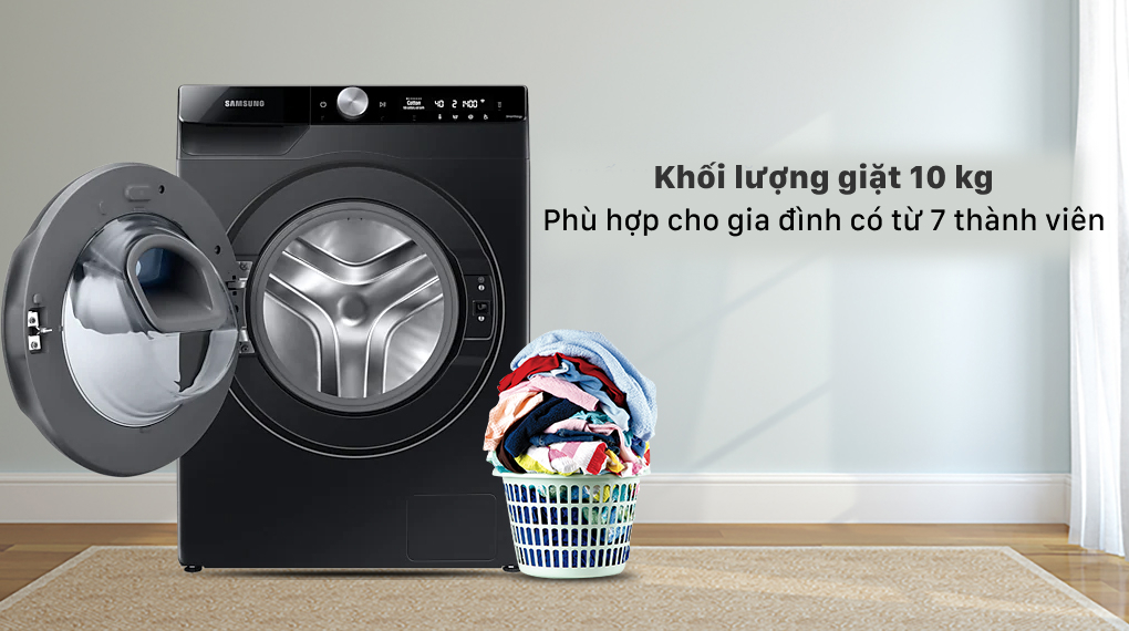 Máy giặt Samsung Inverter 10 Kg WW10TP54DSB/SV