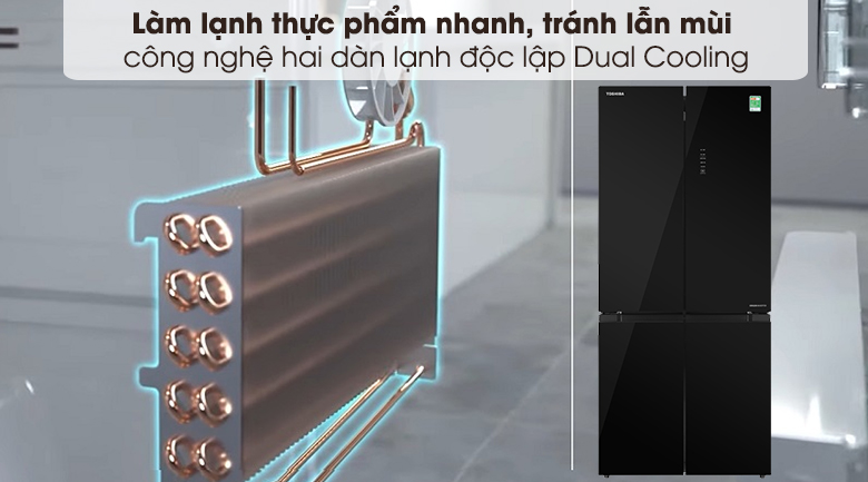 261020-09383712-6 Tủ lạnh Toshiba Inverter 511 lít GR-RF610WE-PGV(22)-XK