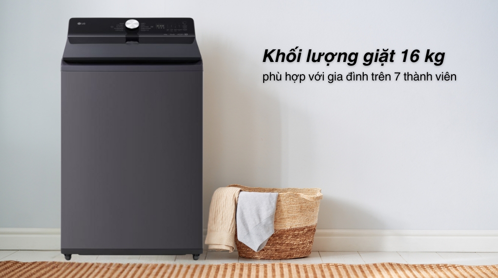 Máy giặt LG AI DD Inverter 16 kg T2516DX5G - Khối lượng giặt Máy giặt LG AI DD Inverter 16 kg T2516DX5G - Khối lượng giặt