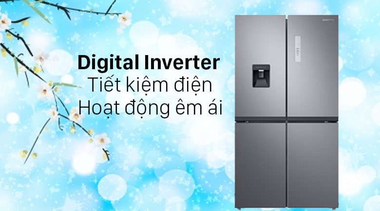 4535 Tủ lạnh Samsung Inverter 488L 4 cửa RF48A4010B4/SV
