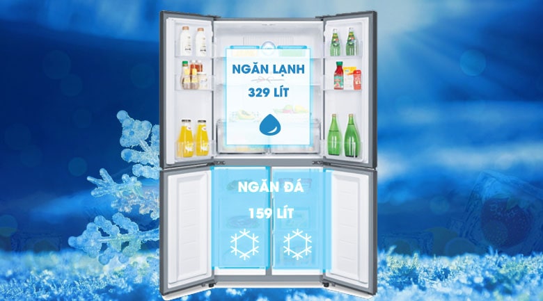 6334 Tủ lạnh Samsung Inverter 488L 4 cửa RF48A4010B4/SV
