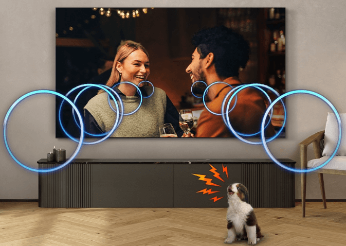 Tivi QA85Q8FAAKXXV có khả năng tái tạo âm thanh sống động