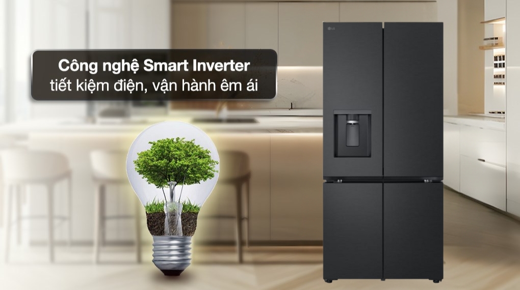 Tủ lạnh LG Inverter 571 lít Multi Door LFD58BLMA - Công nghệ tiết kiệm điện Tủ lạnh LG Inverter 571 lít Multi Door LFD58BLMA - Công nghệ tiết kiệm điện