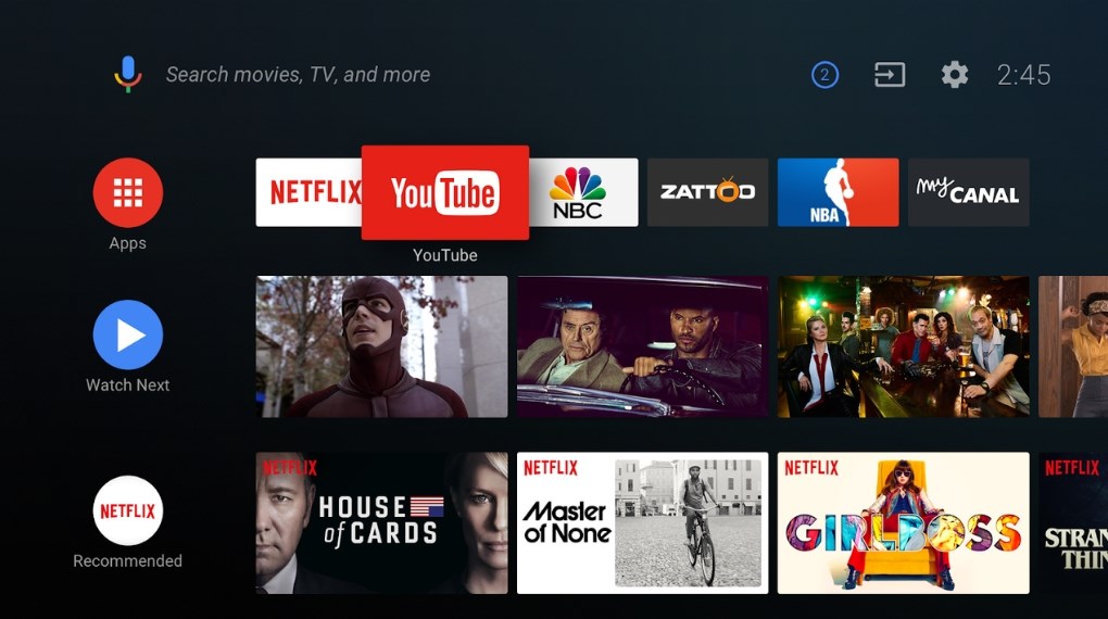 Android Tivi Aqua 43 inch AQT43K800FG - Hệ điều hành Android Tivi Aqua 43 inch AQT43K800FG - Hệ điều hành