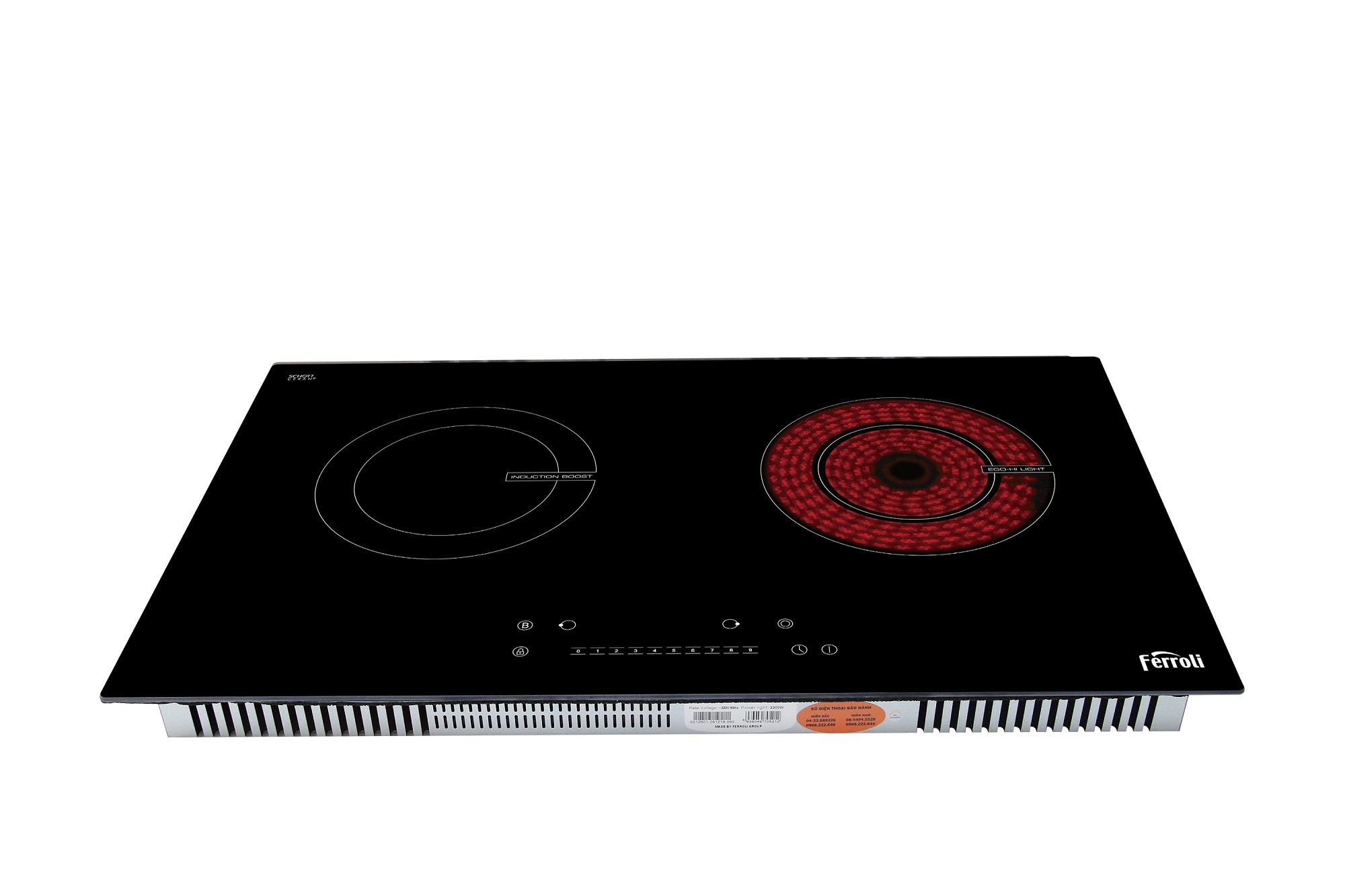 Bếp từ và hồng ngoại mặt kính Schott IC4200BN