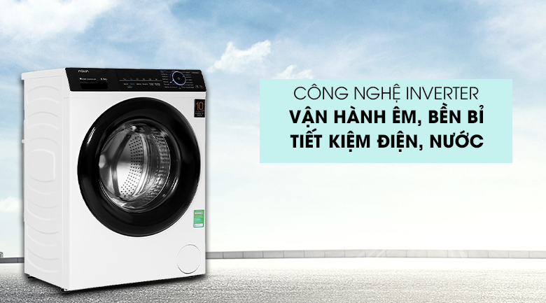 Máy giặt Aqua Inverter 8 KG AQD-A800F W