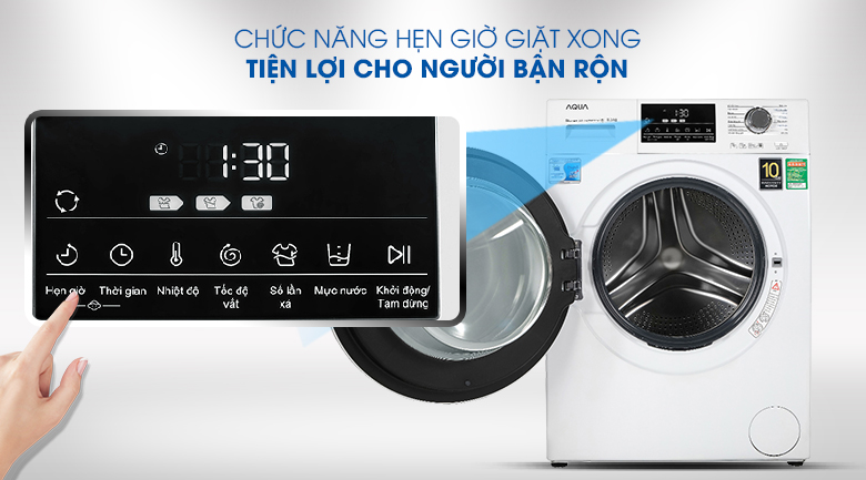 aqua-aqd-d850e-w-10 Máy giặt Aqua Inverter 8.5 kg AQD-D850E W