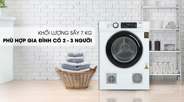 aqua-aqh-v700fw-note-6 Máy sấy thông hơi Aqua 7 Kg AQH-V700FW