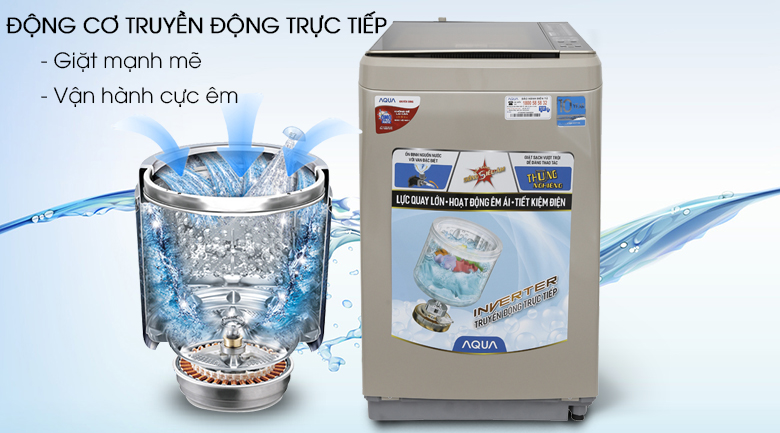 aqua-aqw-d900bt-n-4 Máy giặt Aqua Inverter 9 kg AQW-D900BT N