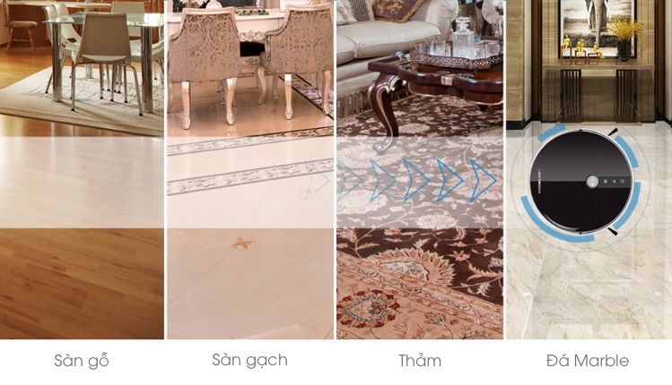 Robot hút bụi lau nhà Liectroux C30B