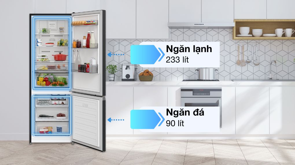 Tủ lạnh Hitachi Inverter 323 lít HRBN6340DUVN - Dung tích sử dụng c7cc2d0b31d8f608ad062f263c0bae85 2