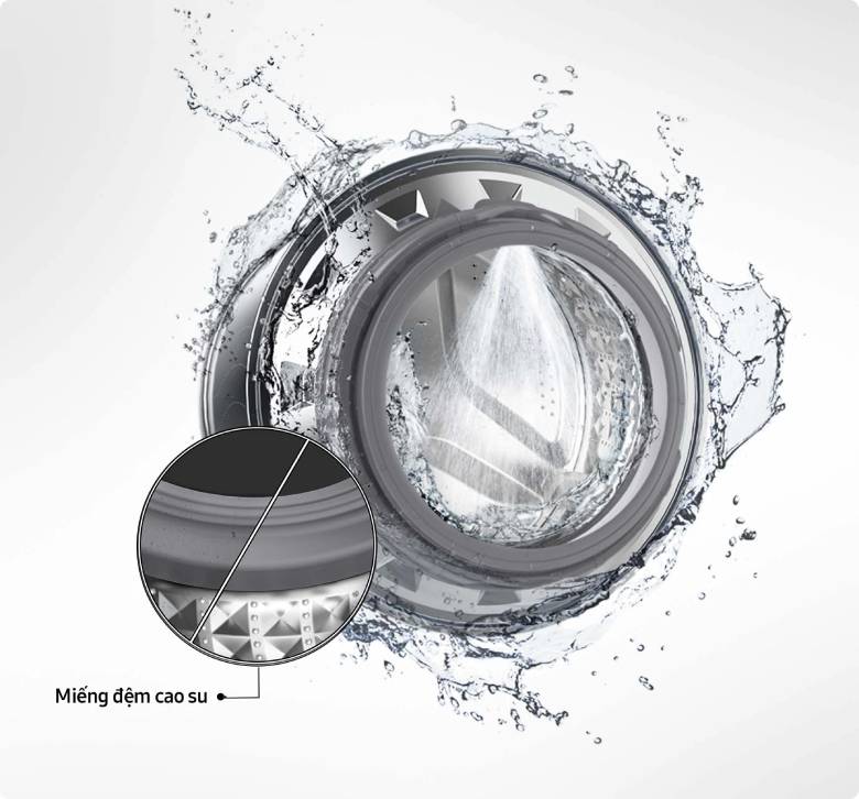 Máy giặt Samsung Inverter 10 kg WW10DG6U34LBSV lồng ngang - Chế độ vệ sinh Drum Clean+