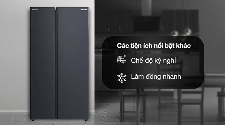 Tủ lạnh Side By Side Toshiba Inverter 711 lít GR-RS910WI-PMV(06)-MG - Các tiện ích khác