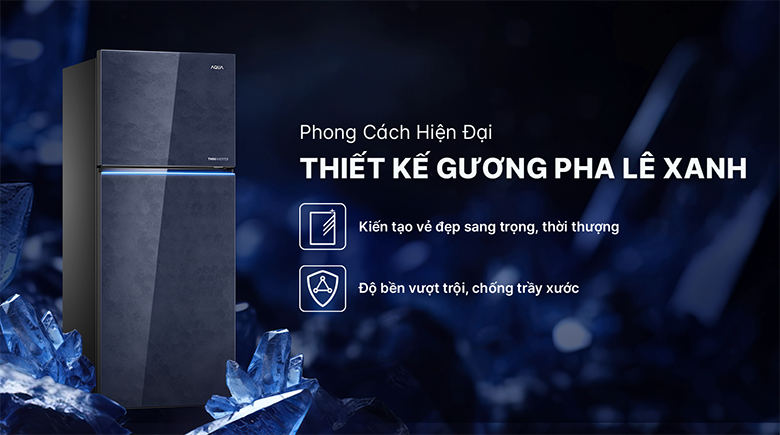 Tủ lạnh Aqua Inverter 480 lít AQR-TA546FA(KGL)U1 - THIẾT KẾ SANG TRỌNG