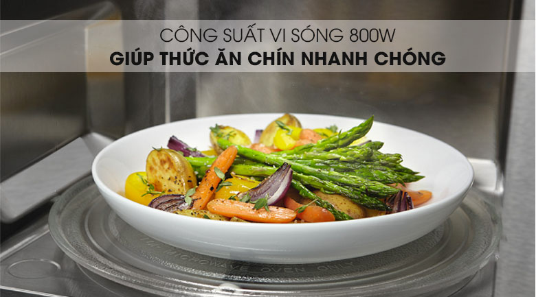Công suất 800W - Lò vi sóng Electrolux EMM23KI9EBP 23 lít Công suất 800W - Lò vi sóng Electrolux EMM23KI9EBP 23 lít