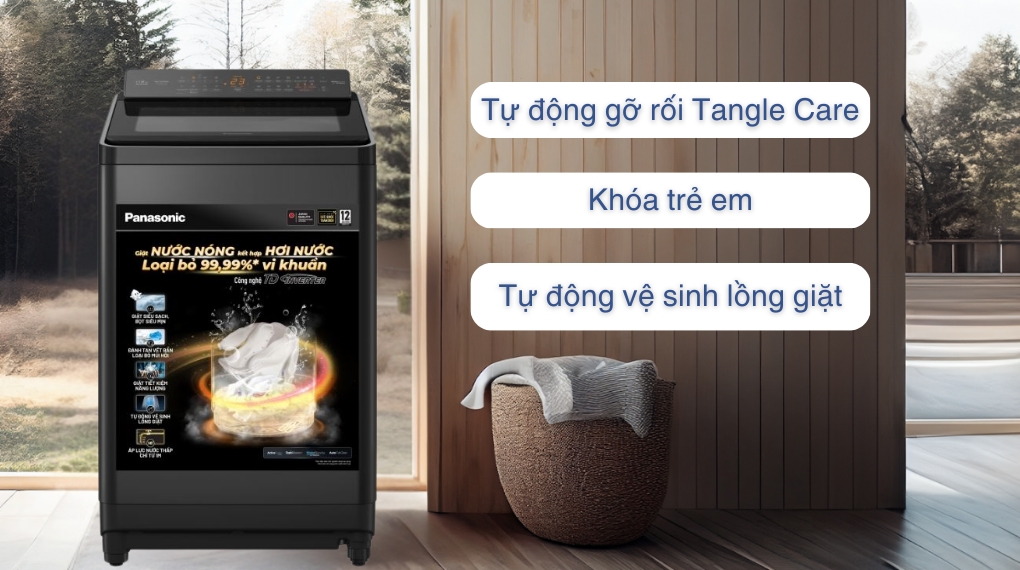 Máy giặt Panasonic Inverter 11.5 Kg NA-FD115V3BV - Tiện ích Máy giặt Panasonic Inverter 11.5 Kg NA-FD115V3BV - Tiện ích