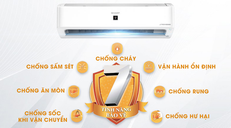 Máy lạnh Sharp Inverter 1.5 HP AH-XP13YHW