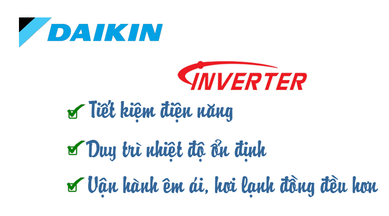 Điều hòa Daikin inverter tiết kiệm điện