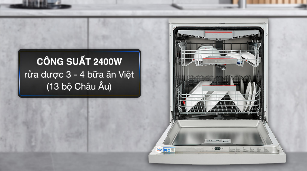Máy rửa chén độc lập Bosch SMS6ECI93E - Công suất Máy rửa chén độc lập Bosch SMS6ECI93E - Công suất