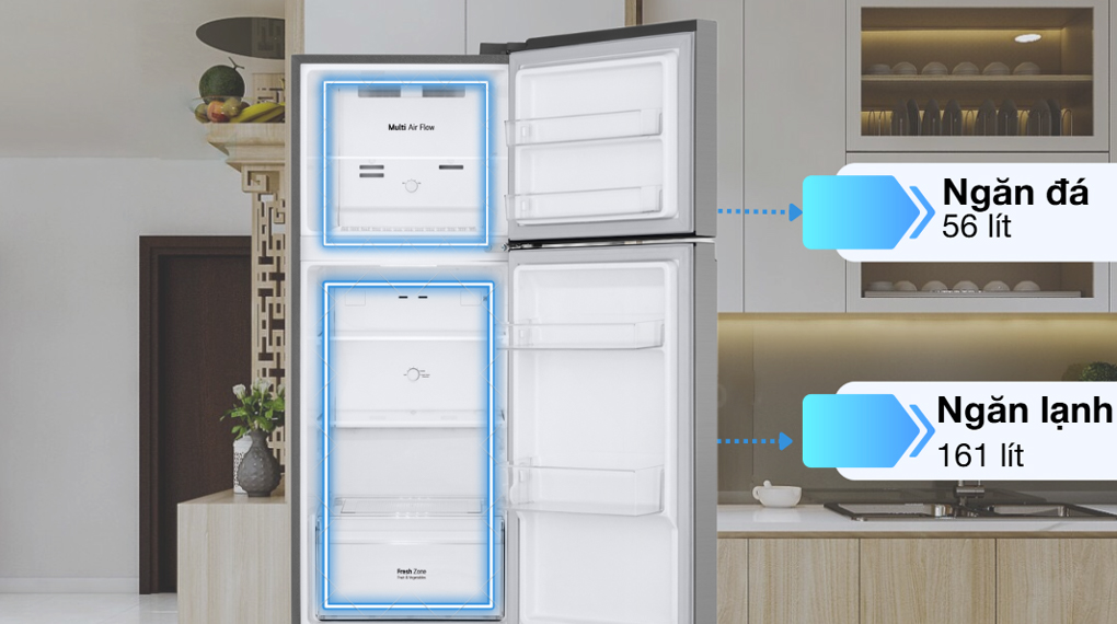 Tủ lạnh LG 217 lít LTB21SVMD - Ngăn đá