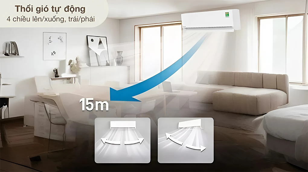 Cơ chế thổi gió - Điều hòa Panasonic Inverter 11500 BTU CU/CS-XU12BKH-8 eb7d0f056f1ff60b1bd53700fbd24fd3