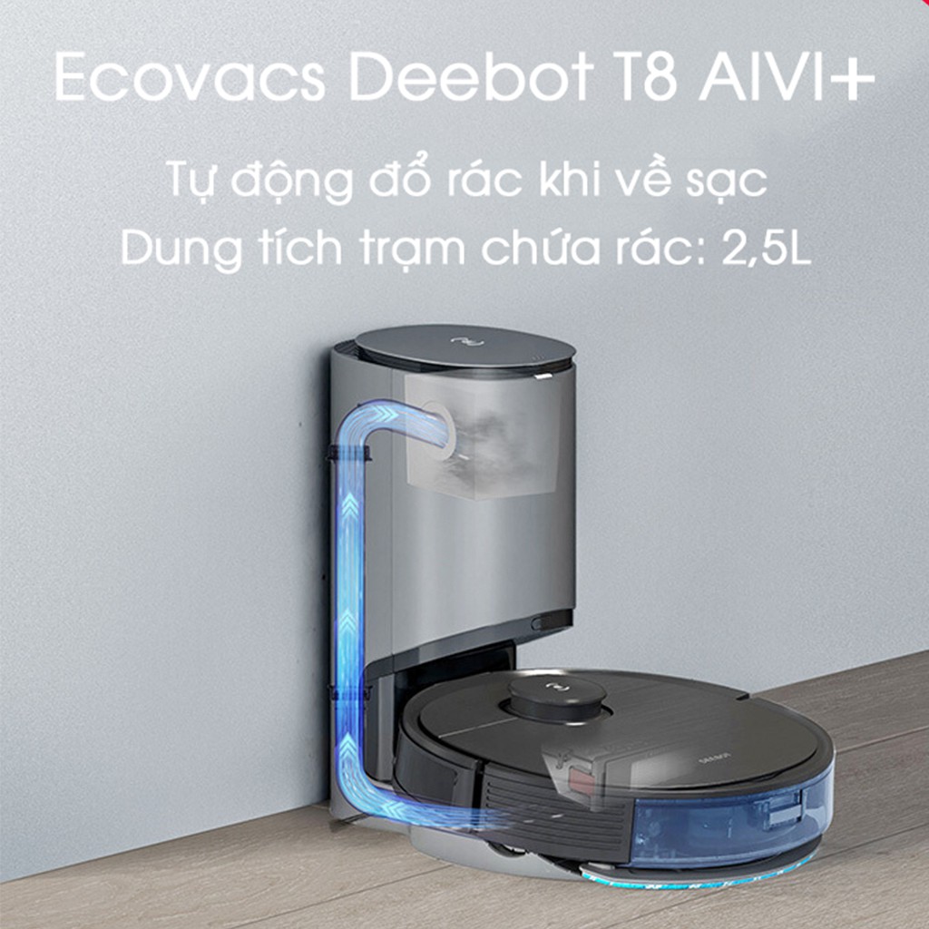 Robot hút bụi lau nhà Ecovacs Deebot T8 Aivi Plus