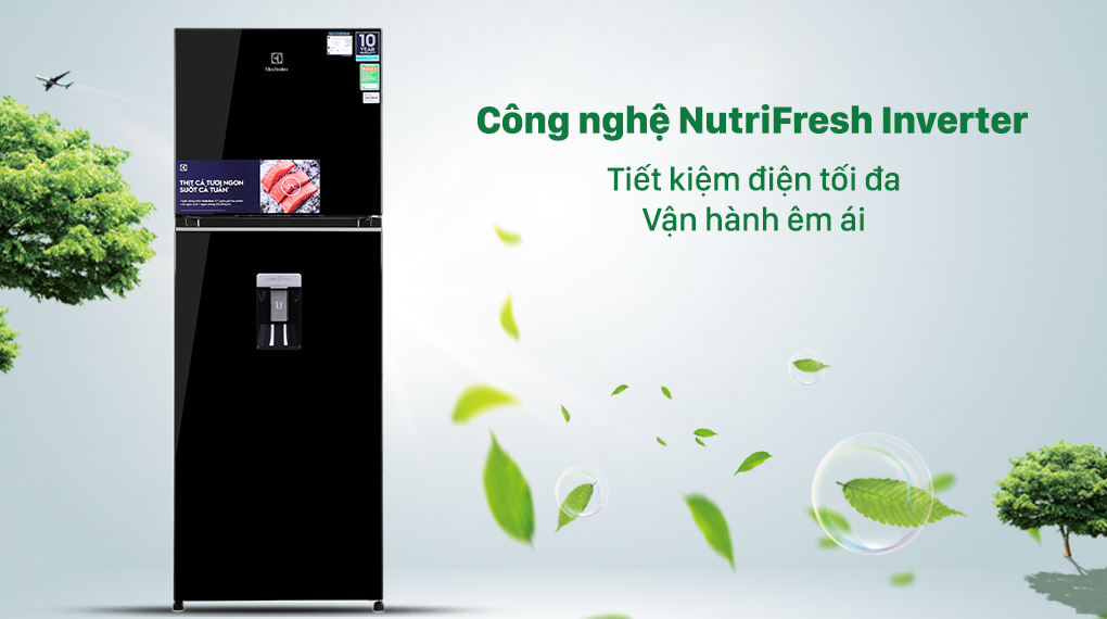 Tủ lạnh Electrolux Inverter 312 lít ETB3440K-H