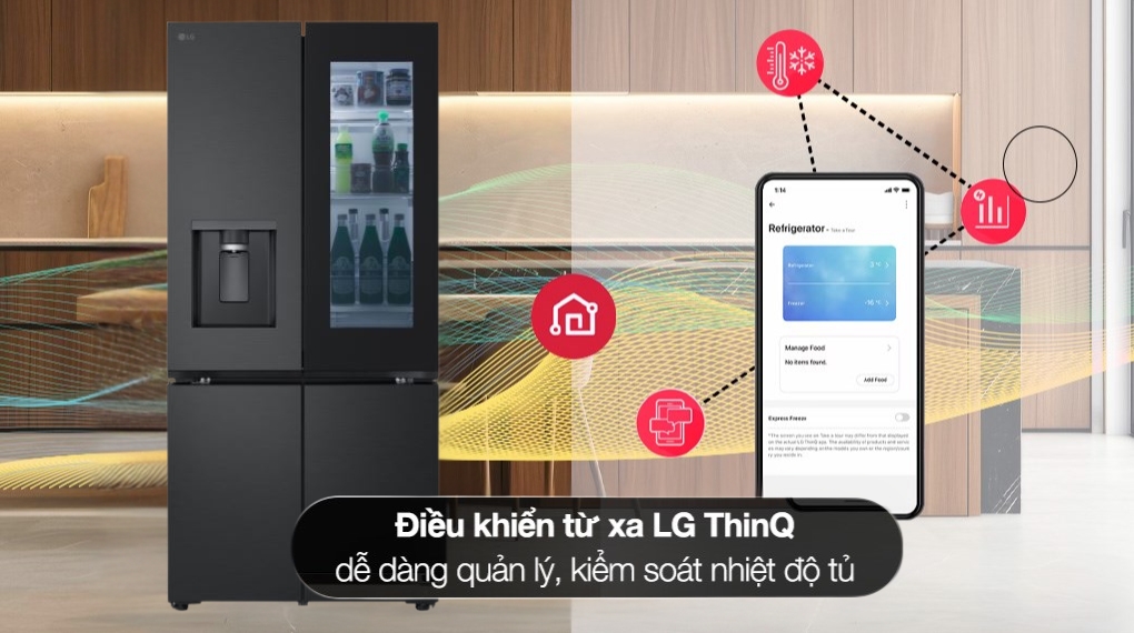 Tủ lạnh LG Inverter 576 lít Multi Door InstaView LFD58BLMAI - Tiện ích Tủ lạnh LG Inverter 576 lít Multi Door InstaView LFD58BLMAI - Tiện ích