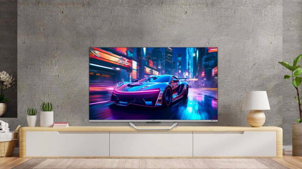 Google Tivi QLED Aqua 4K 43 inch AQT43S800UX - Thiết kế Google Tivi QLED Aqua 4K 43 inch AQT43S800UX - Thiết kế