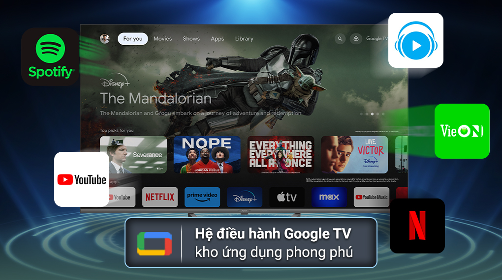 Google Tivi QLED Aqua 4K 50 inch AQT50S80EUX - Hệ điều hành Google Tivi QLED Aqua 4K 50 inch AQT50S80EUX - Hệ điều hành