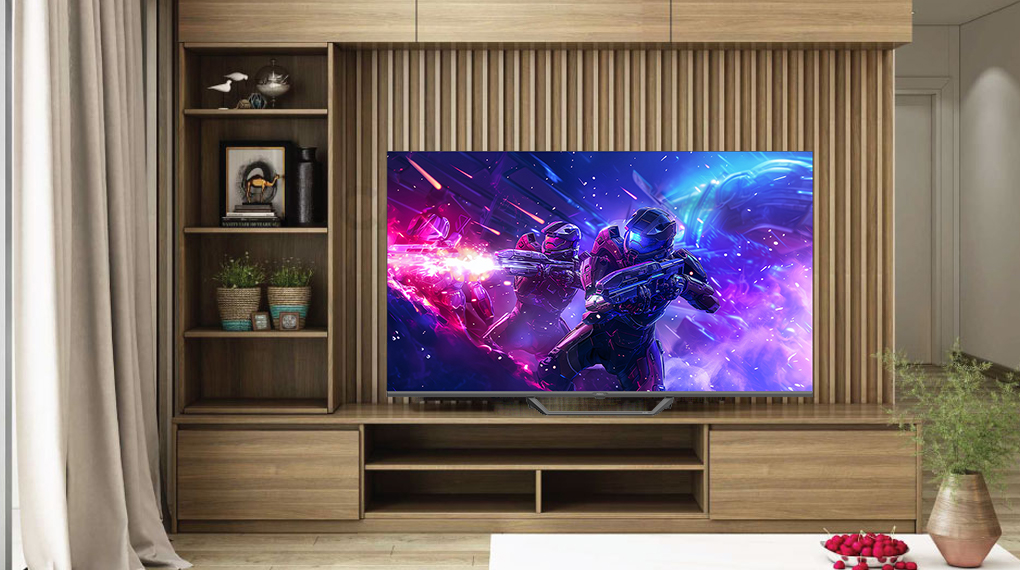 Google Tivi QLED Aqua 4K 65 inch AQT65S80EUX - Thiết kế Google Tivi QLED Aqua 4K 65 inch AQT65S80EUX - Thiết kế