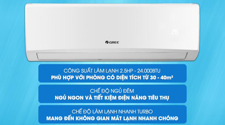 Máy lạnh Gree 2.5 HP GWC24KE-K6N0C4