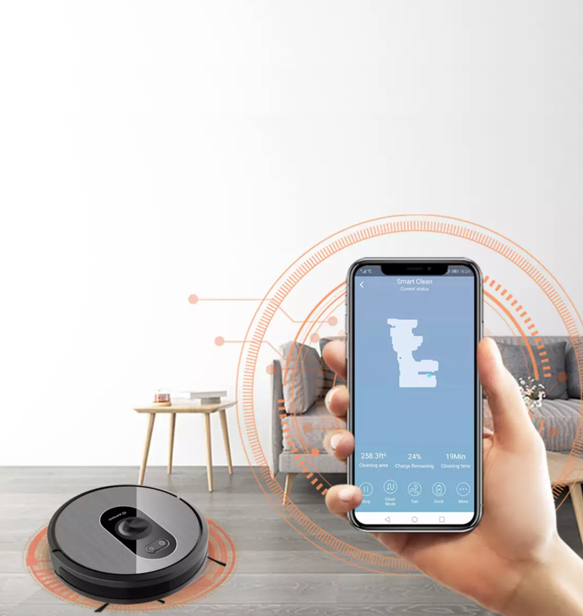 Robot hút bụi Rapido R8S