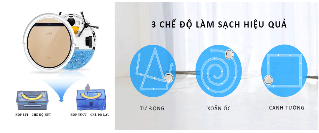 Robot hút bụi lau nhà ILIFE V5s Pro
