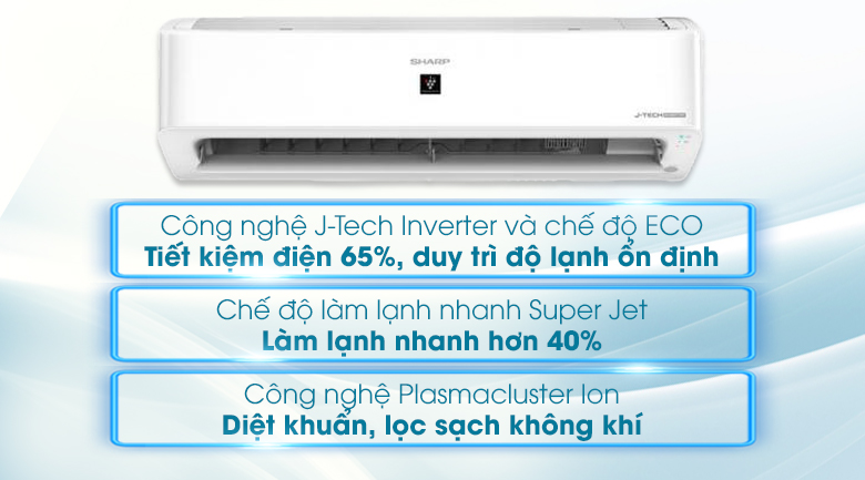 Máy lạnh Sharp Inverter 2 HP AH-XP18YMW