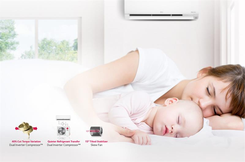 Điều hòa LG Inverter 2 chiều 24000BTU (2.5HP) B24END DUALCOOL