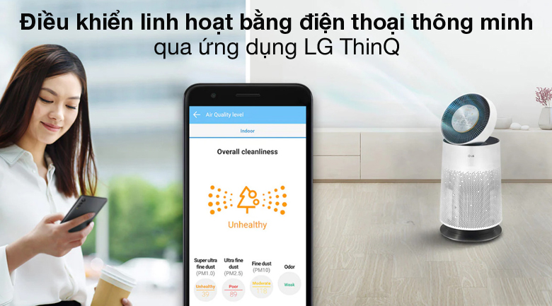 Máy lọc không khí LG PuriCare AS65GDWH0.ABAE