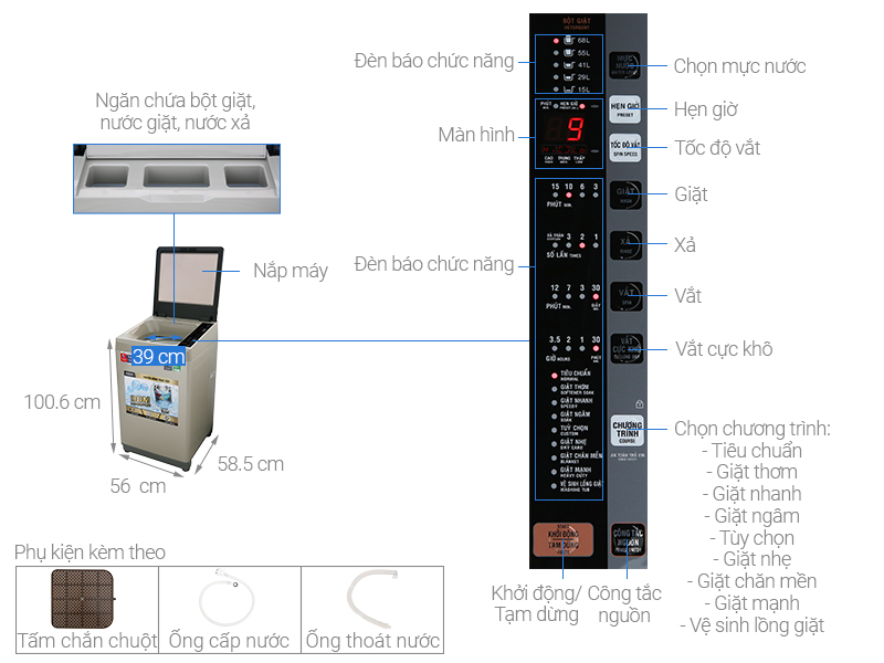 may-giat-aqua-aqw-dw90ct-n-1 Máy giặt Aqua Inverter 9 Kg AQW-DW90CT N