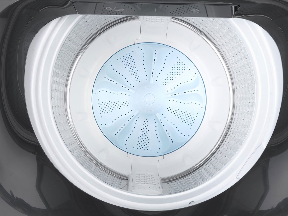 Máy giặt cửa trên có mâm giặt bằng nhựa Máy giặt cửa trên