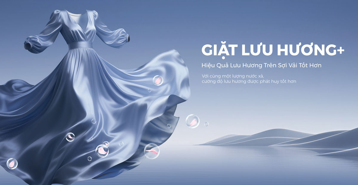 Máy giặt có chế độ giặt lưu hương thơm Máy giặt 14kg