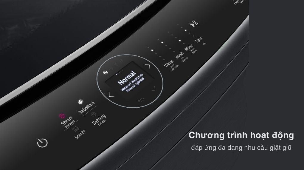 Máy giặt LG AI DD Inverter 25 kg TV2725SV9J - chương trình hoạt động Máy giặt LG AI DD Inverter 25 kg TV2725SV9J - chương trình hoạt động
