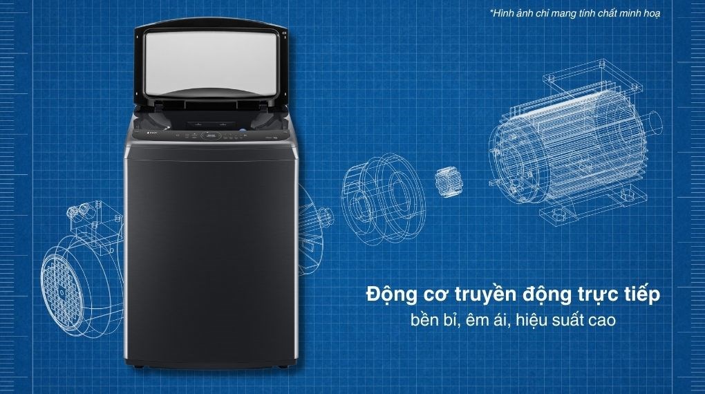 Máy giặt LG AI DD Inverter 25 kg TV2725SV9J - Động cơ truyền động trực tiếp Máy giặt LG AI DD Inverter 25 kg TV2725SV9J - Động cơ truyền động trực tiếp