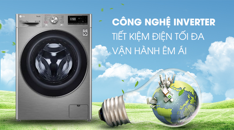 Máy giặt LG Inverter 9 kg FV1409S2V