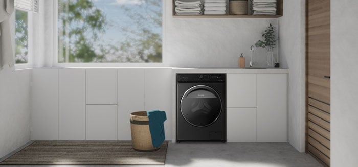 máy giặt Panasonic Inverter 11,5kg NA-V115FW1BV có kiểu dáng hiện đại máy giặt Panasonic Inverter 11,5kg NA-V115FW1BV có kiểu dáng hiện đại