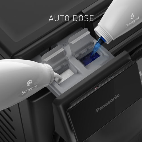 Panasonic Inverter 11,5kg NA-V115FW1BV còn được trang bị công nghệ AutoDose cho khả năng tự động phân bổ nước giặt, nước xả Panasonic Inverter 11,5kg NA-V115FW1BV còn được trang bị công nghệ AutoDose cho khả năng tự động phân bổ nước giặt, nước xả
