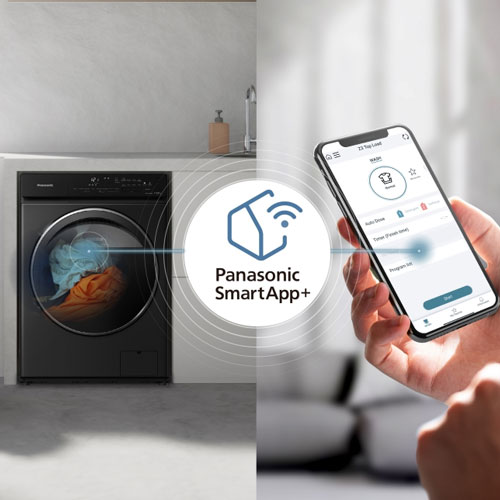 Máy giặt cửa trước Panasonic NA-V115FW1BV còn được trang bị nhiều tính năng, tiện ích thông minh như điều khiển bằng điện thoại Máy giặt cửa trước Panasonic NA-V115FW1BV còn được trang bị nhiều tính năng, tiện ích thông minh như điều khiển bằng điện thoại